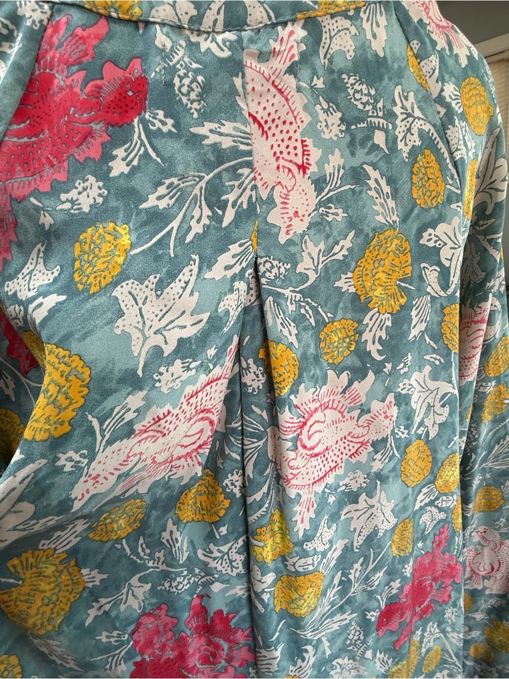 Natalie Martin Silk Sammie Maxi Dress "Lehua Print Sea" size Large NWOT - Picture 7 of 13
